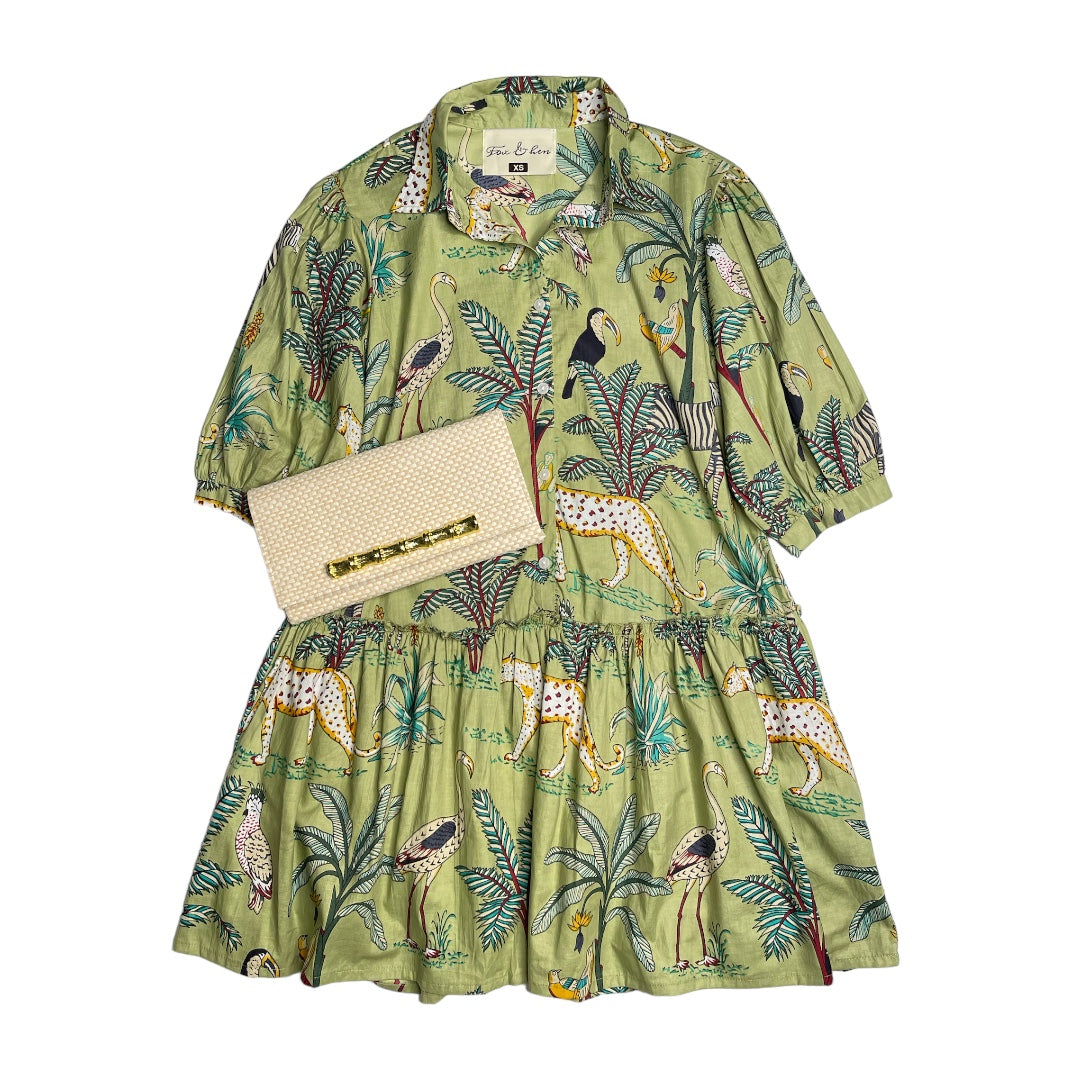 The Audubon Mini in Lime Tropical Safari