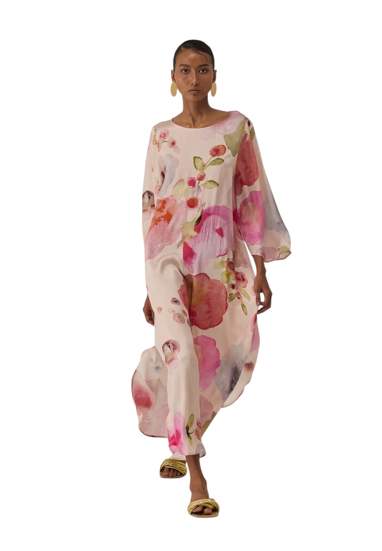 Beaded Watercolor Caftan