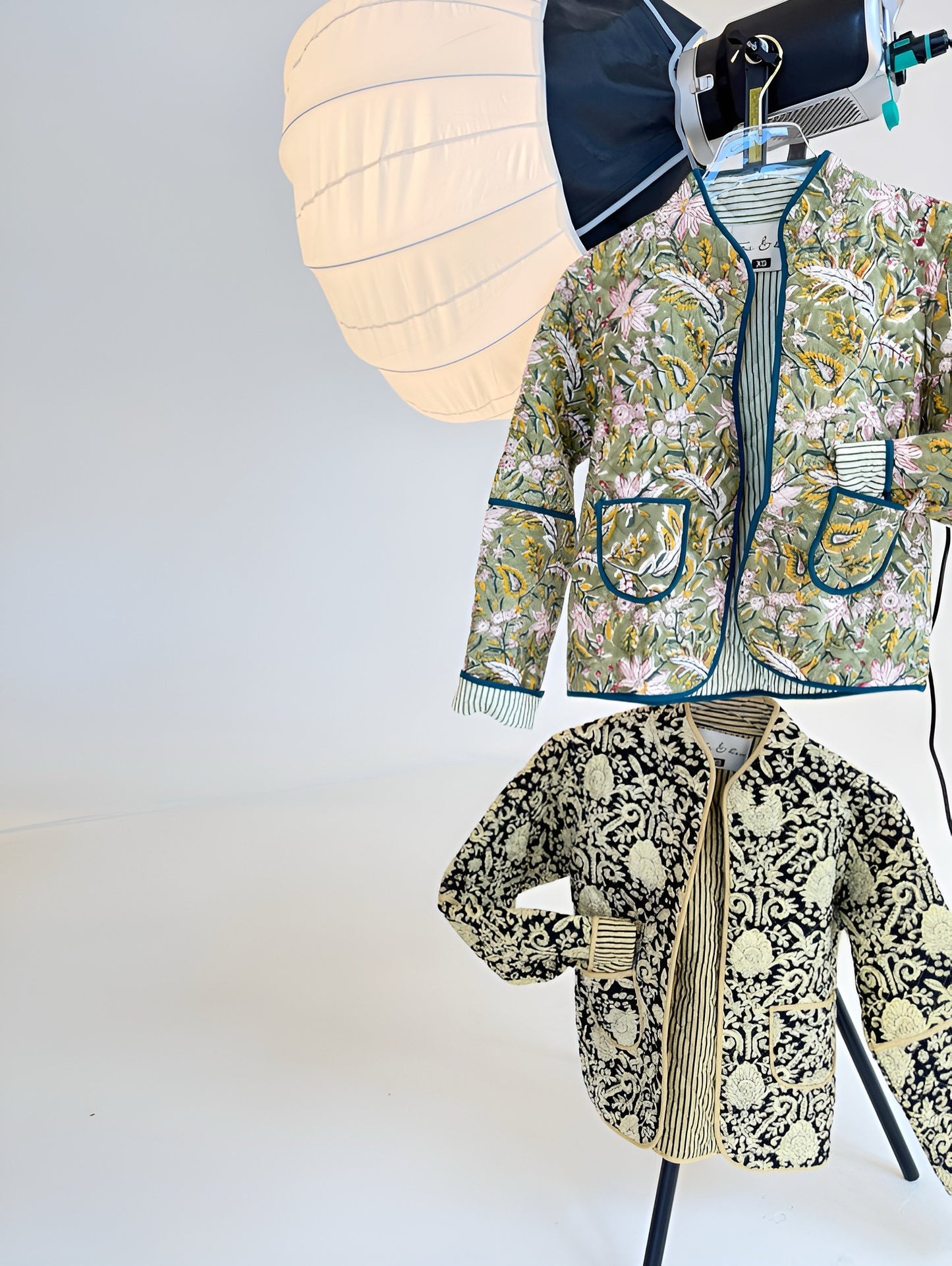 Camp Quilted Jacket in Citron Fall Florals