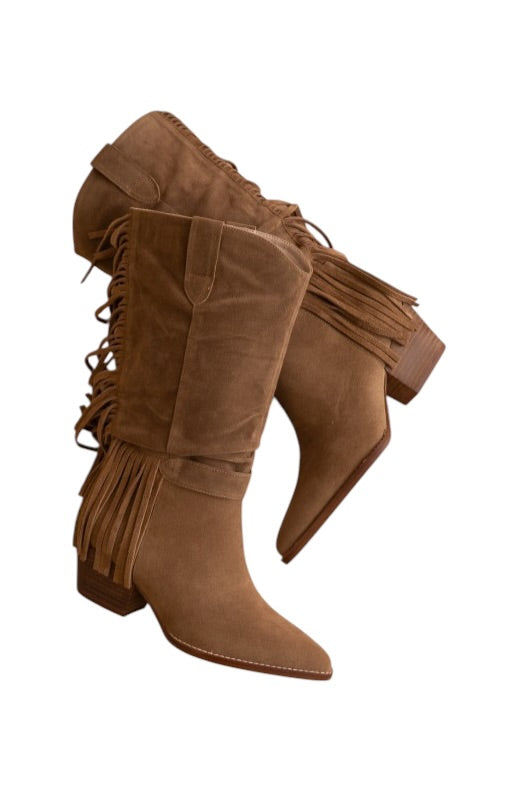 Fringe Suede Boots