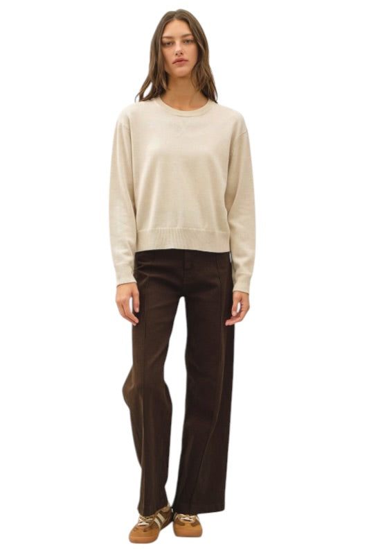 Knit Crewneck- 3 Colors