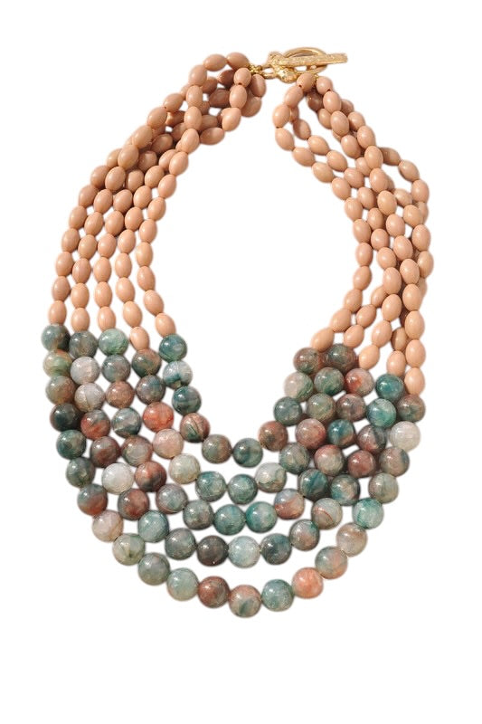 Jade Multi Strand Necklace