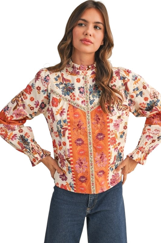 Butterfly Garden Blouse