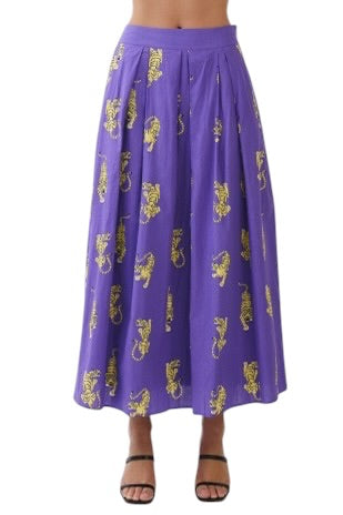 Geaux Tigers Midi Skirt