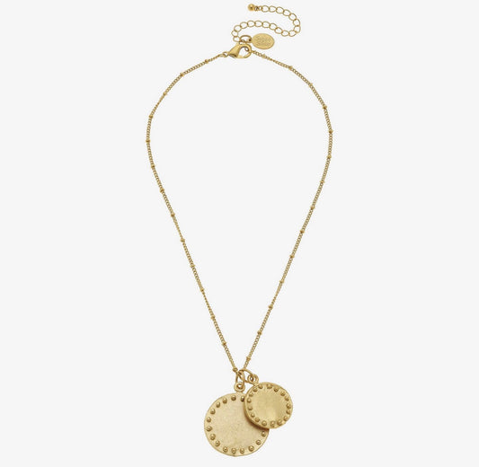 Double Disc Necklace