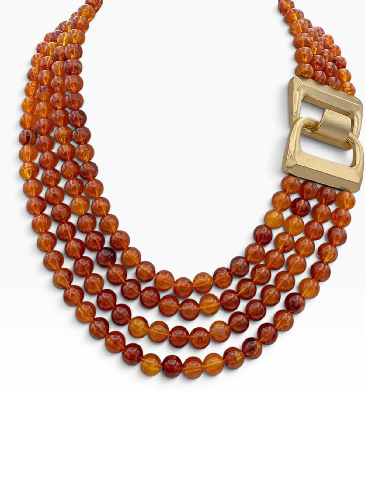 Multi Strand Agate Necklace- 4 Colors