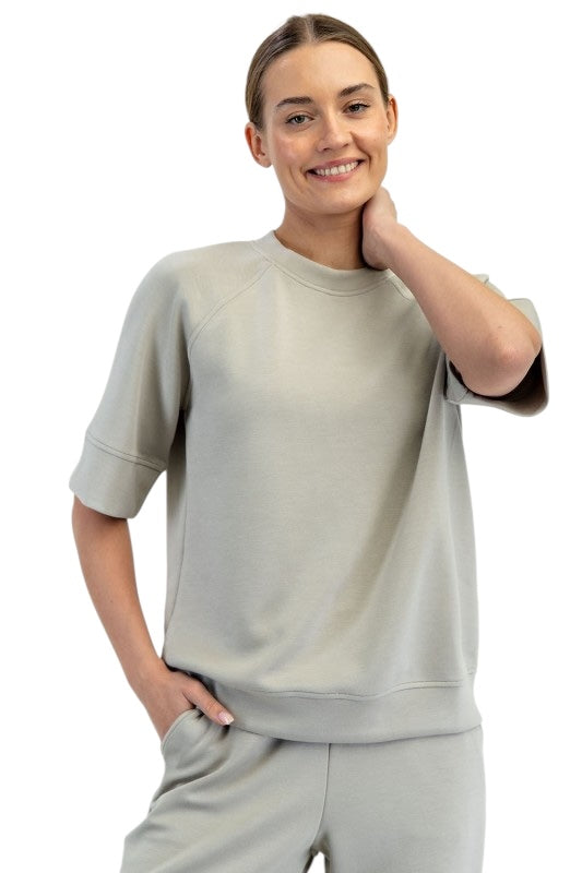 Scuba Banded Sleeve Top