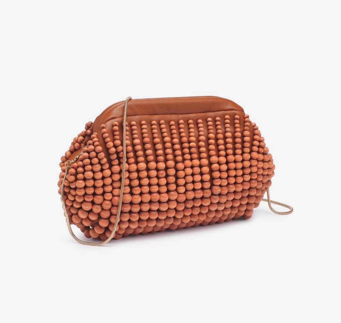 Wooden Bead Clutch