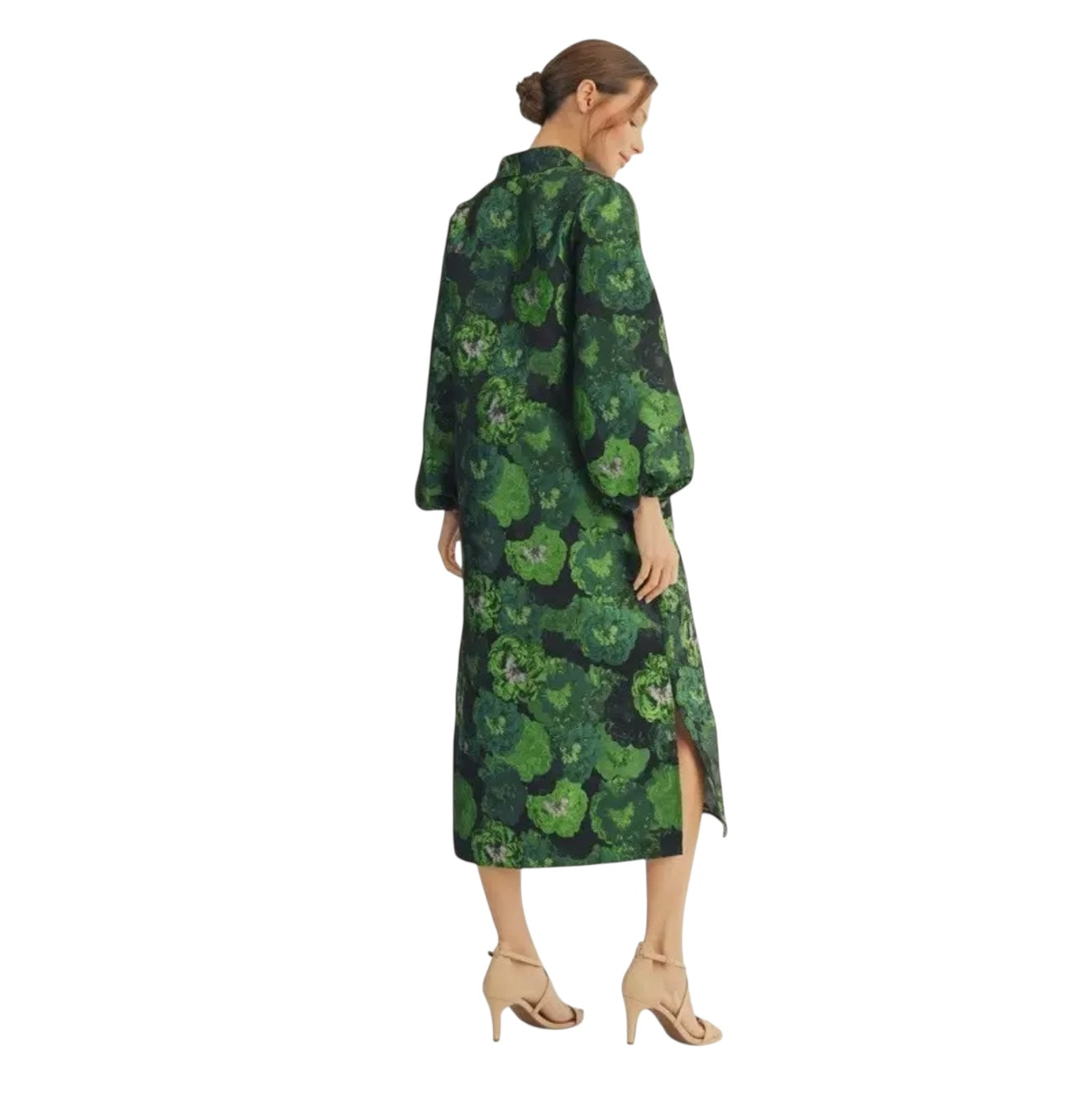 Green Jacquard Midi