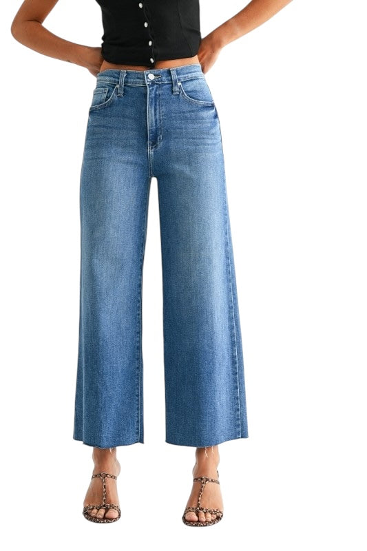 Scissor Cut Wide Leg Denim