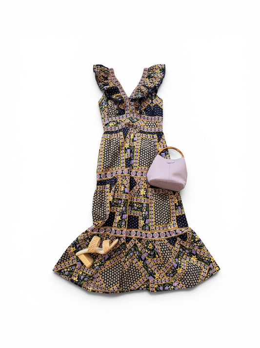 Floral Dots Poplin Midi- 2 Colors