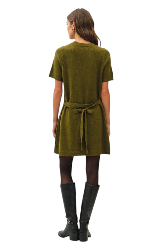 Olive Sweater Dress