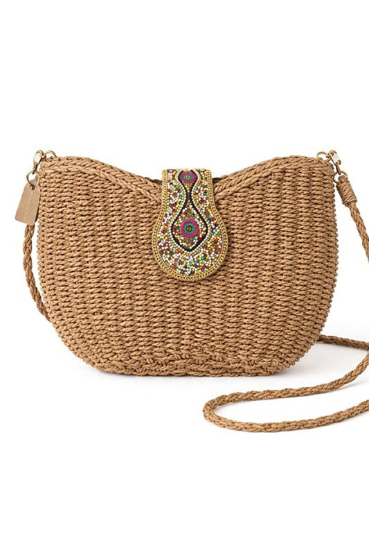 Beaded Detail Crossbody- 2 Colors