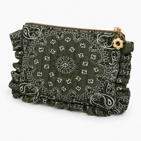 Quilted Bandana Cosmetic Bags