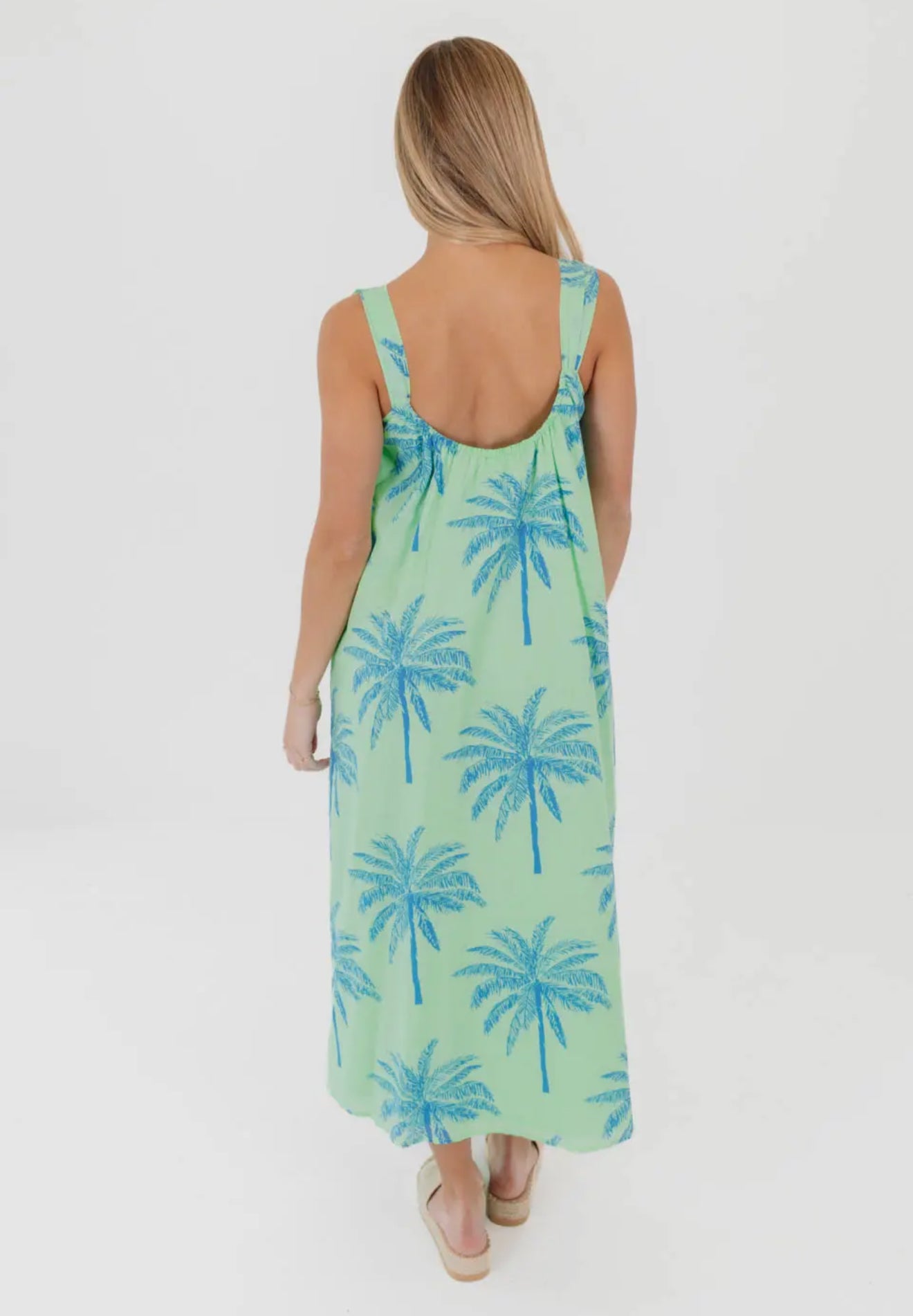 Lime Palms Sun Dress
