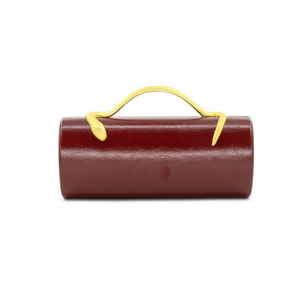 Slither Clutch in Burgundy