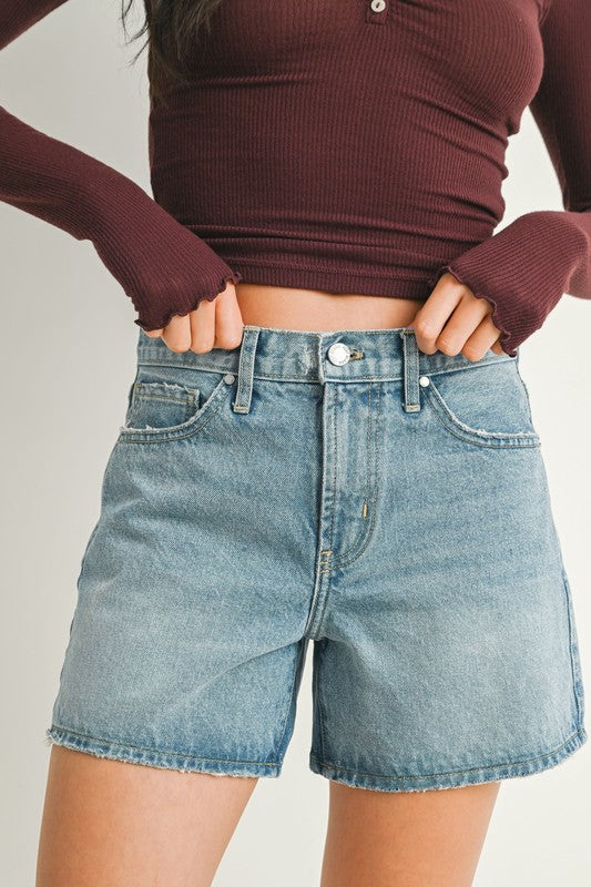 High Rise Mom Shorts