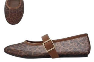 Mesh Spots Ballet Flat