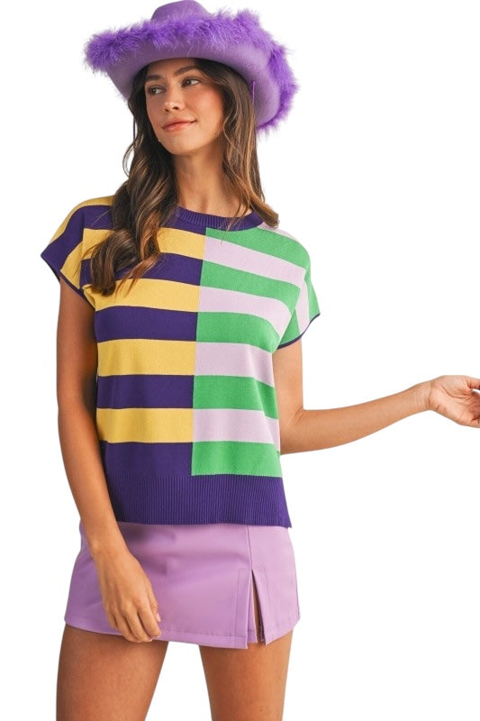 Mixed Stripes Mardi Sweater