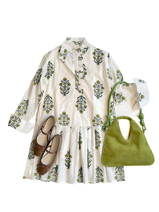 Prytania Mini in Green Thistle