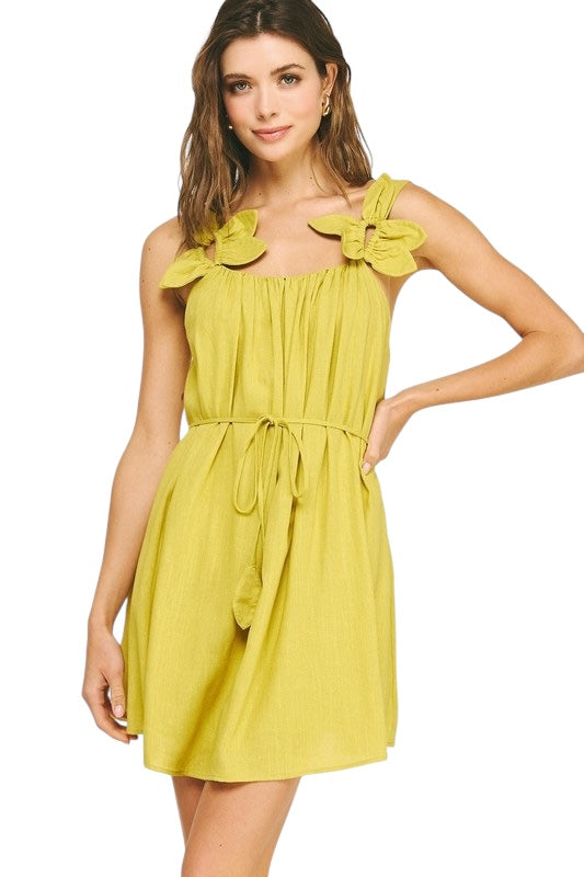 Chartreuse Linen Mini