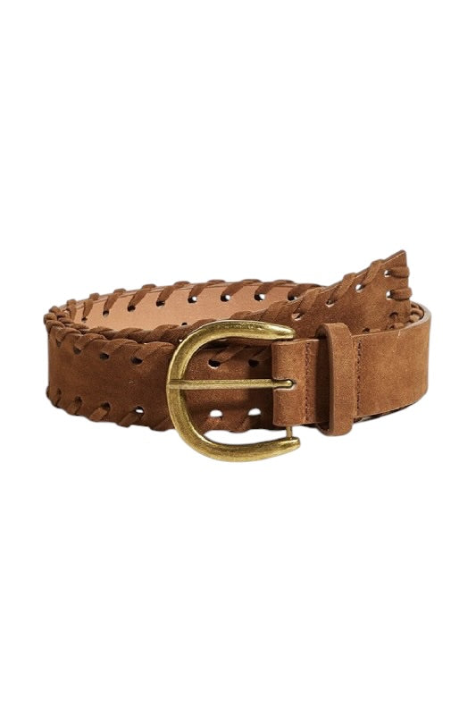 Faux Suede Belt- 2 Colors