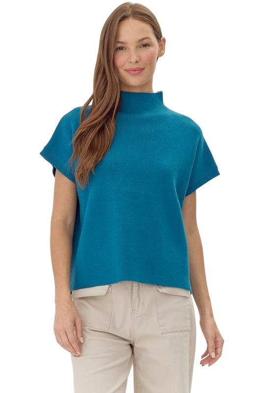 Cap Sleeve Sweater- 2 Colors