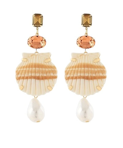 Shell & Stone earrings - 2 Colors