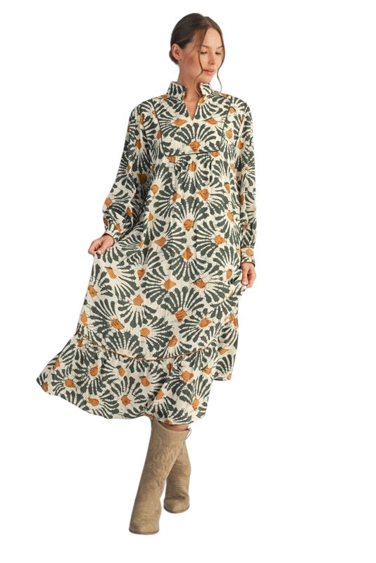 Olive & Marigold Long Sleeve MIDI