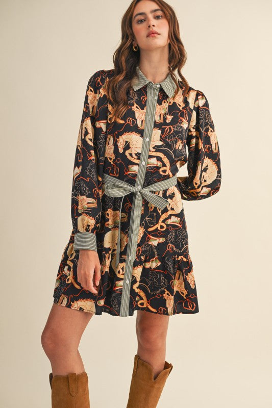 Equestrian Shirt Dress