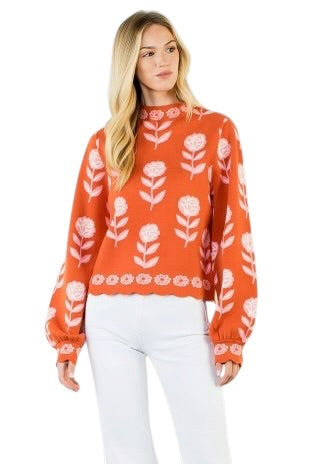 Orange Marigold Sweater