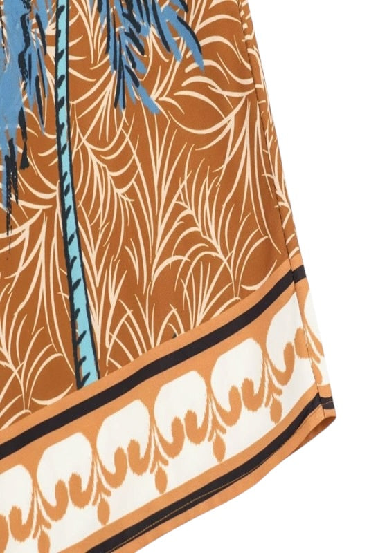 Beaded Strap Palms Midi