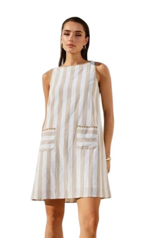 Tan Stripe Shift