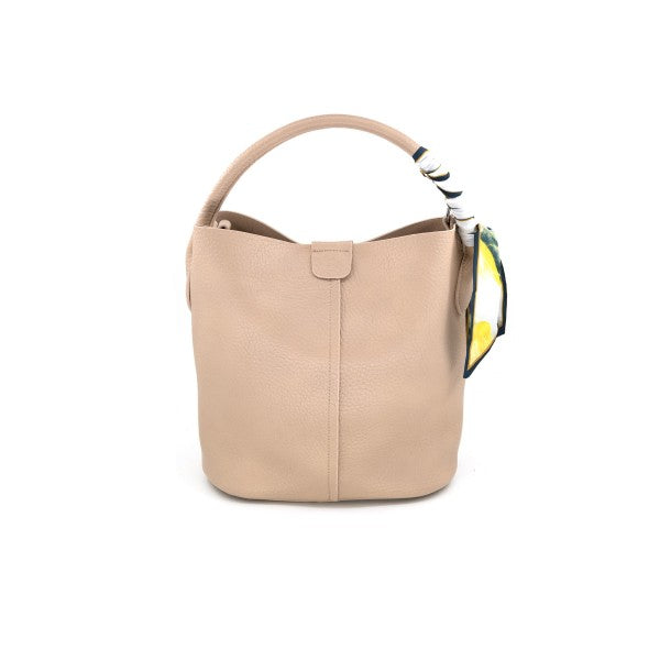 Scarf Wrapped Bucket Bag- 2 Colors