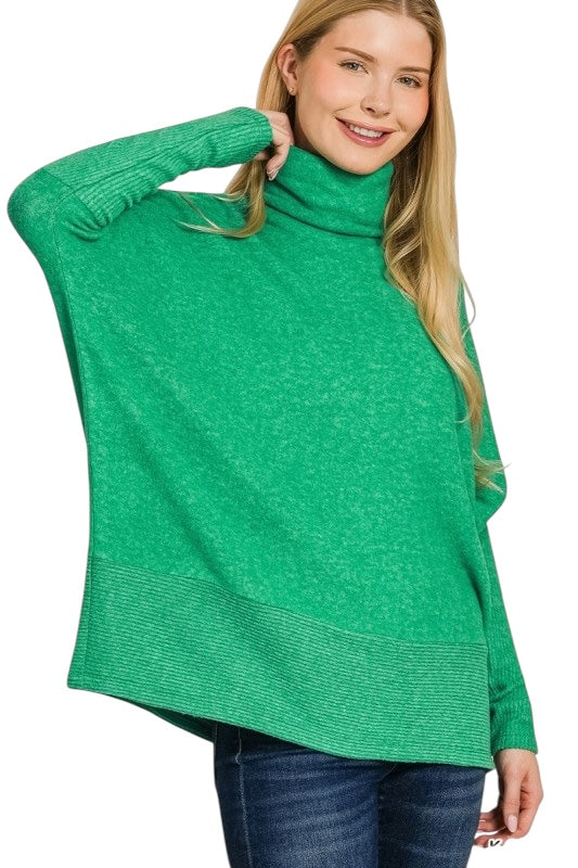 Turtleneck Tunic Sweater- 6 Colors