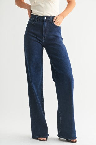 Dark Denim Palazzo Jean