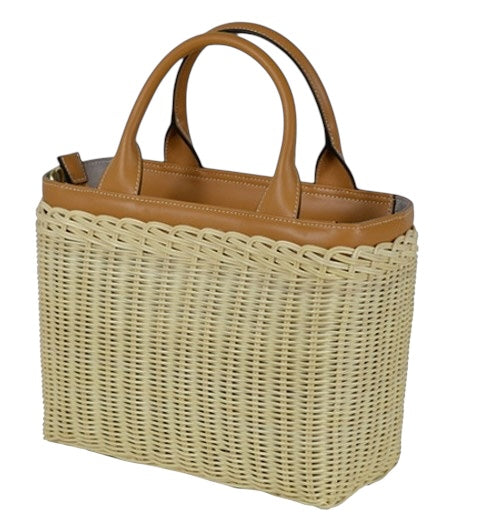 Tess Rattan Tote