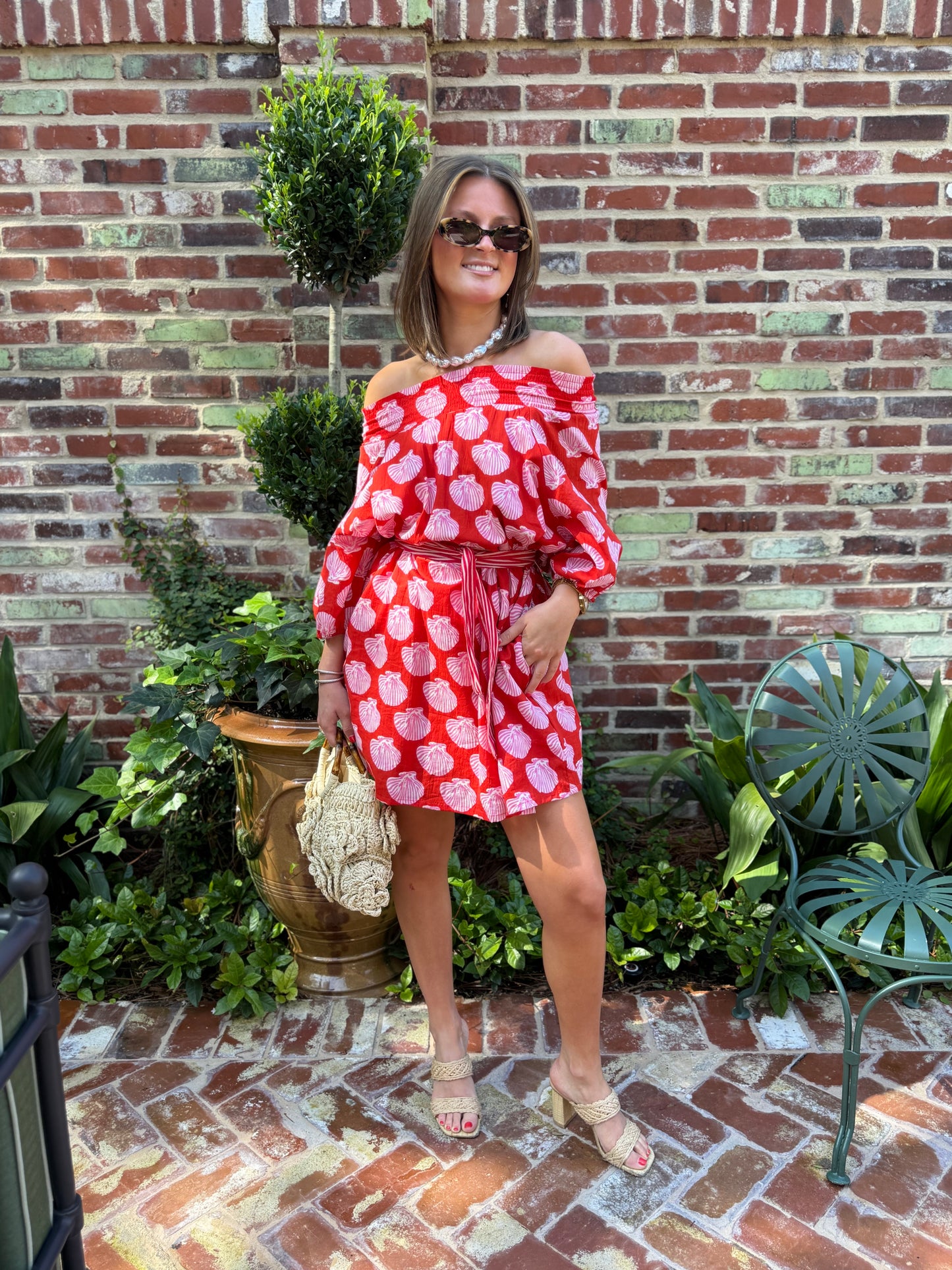Eleanore Street Mini in Red & Pink Shells