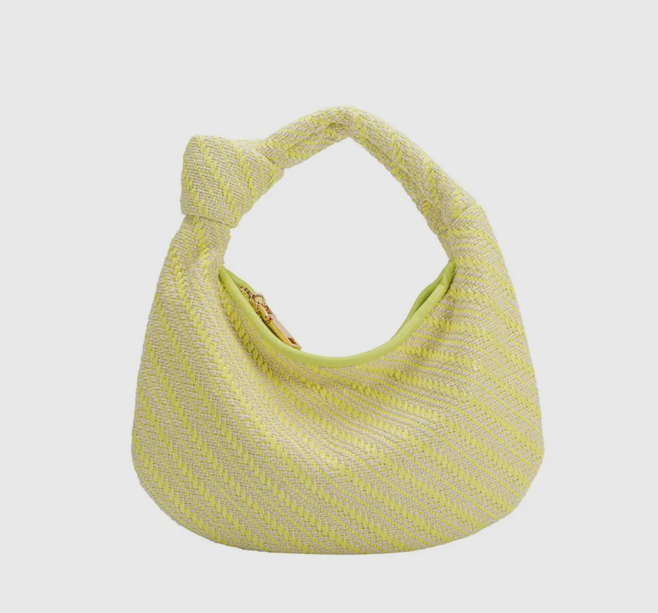 Raffia Side Knot Bag