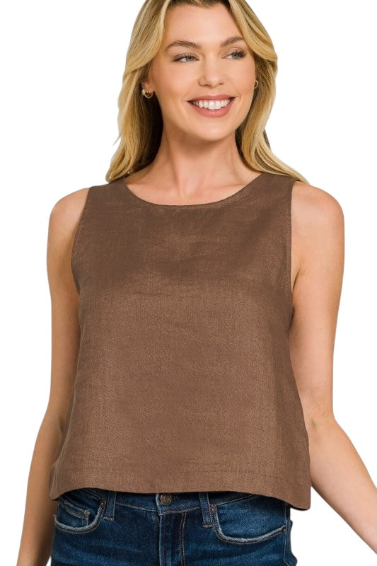 Linen Tank- 5 Colors
