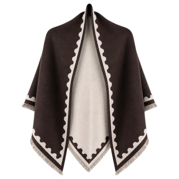 Scallop Fringe Wrap- 3 Colors