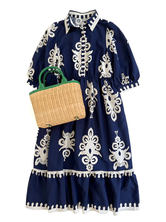 Santorini Midi in Navy