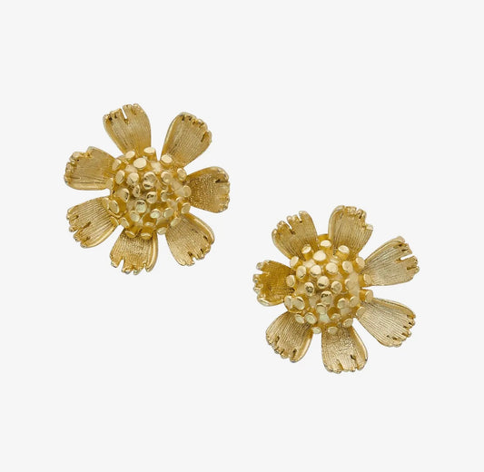 Gold Buttercup Earring