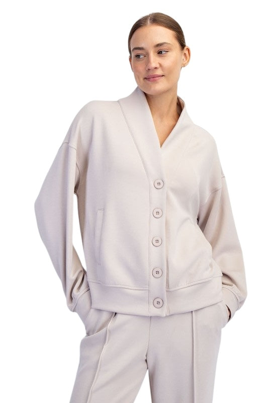 Scuba Cardigan- 4 Colors