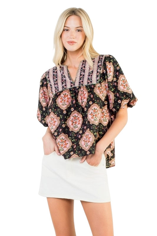 Floral Plates Top