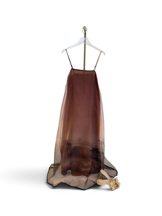 Organza Overlay Landscape Midi