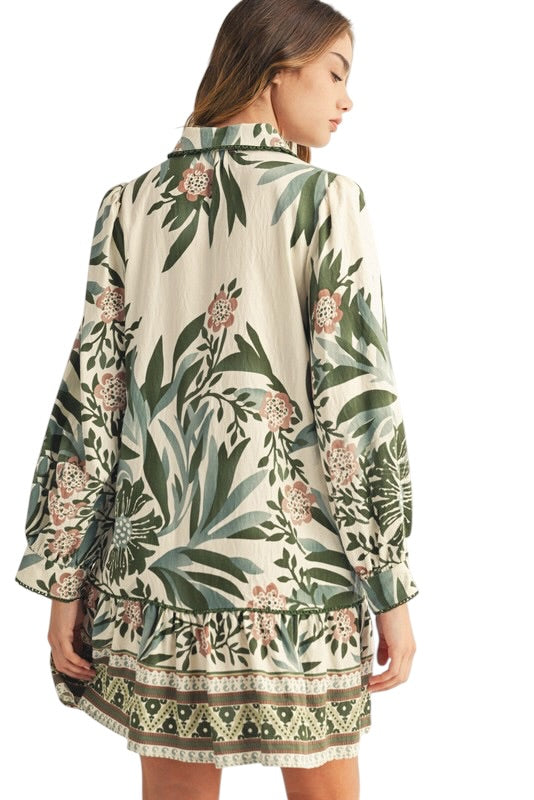 Floral Drop Waist Mini - 2 Colors