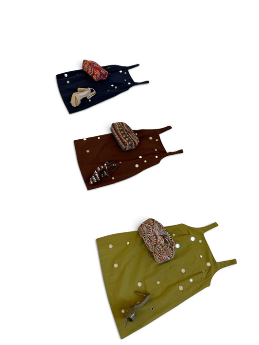 Mirror Embellished Shift-3 Colors