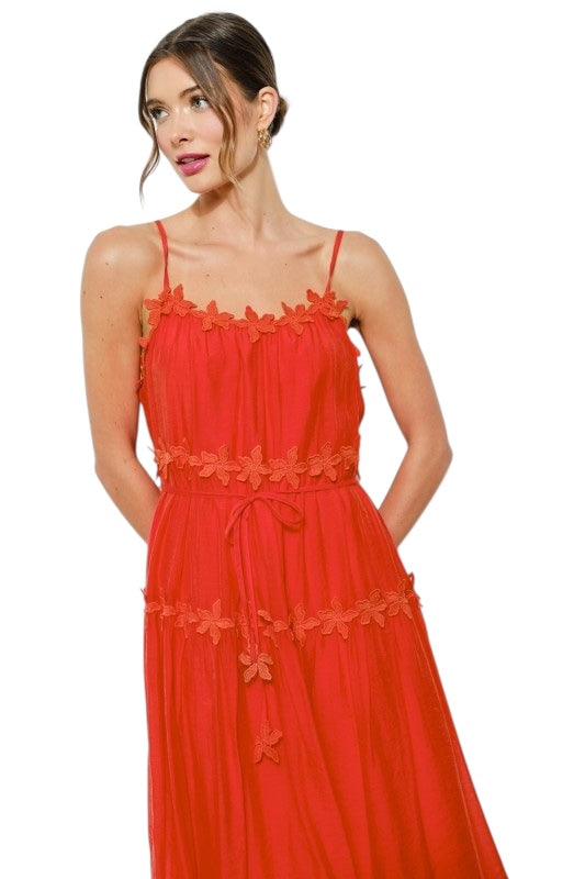 Coral Orchids Midi