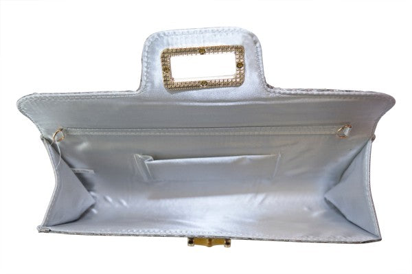 Oblong Bamboo Toggle Clutch- 2 Colors
